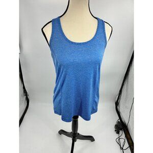 Danskin Womens Size S Blue Racerback Tank Top Athletic Workout Activewear Shirt